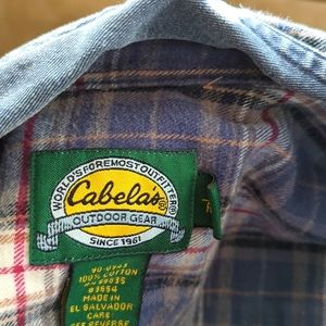 Cabela's XL Denim Flannel GUC